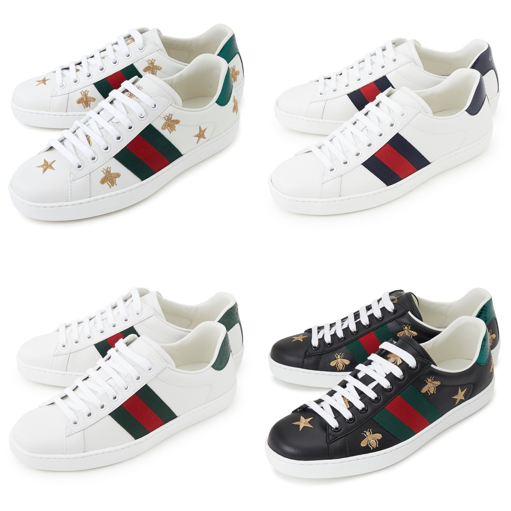 men's and men's new models New Balance women's high-top shoes✷☄Gucci/Gucci  Ace male star bee stripe | Shopee Philippines