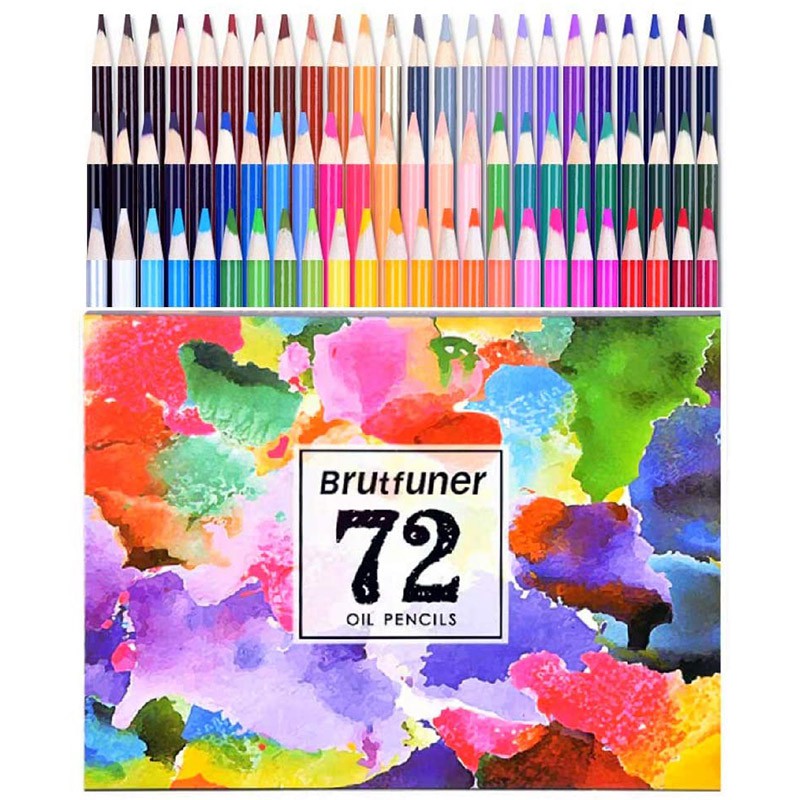 Professional Brutfuner Oil Color Pencils Set 72 colors / Brutfuner oil