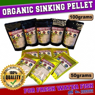 Organic Sinking Pellet/ Good for Juvy-Adult Goldfish koi Chiclid etc.