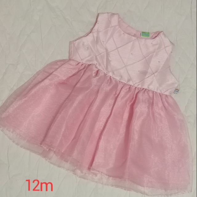 pink tulle baby dress