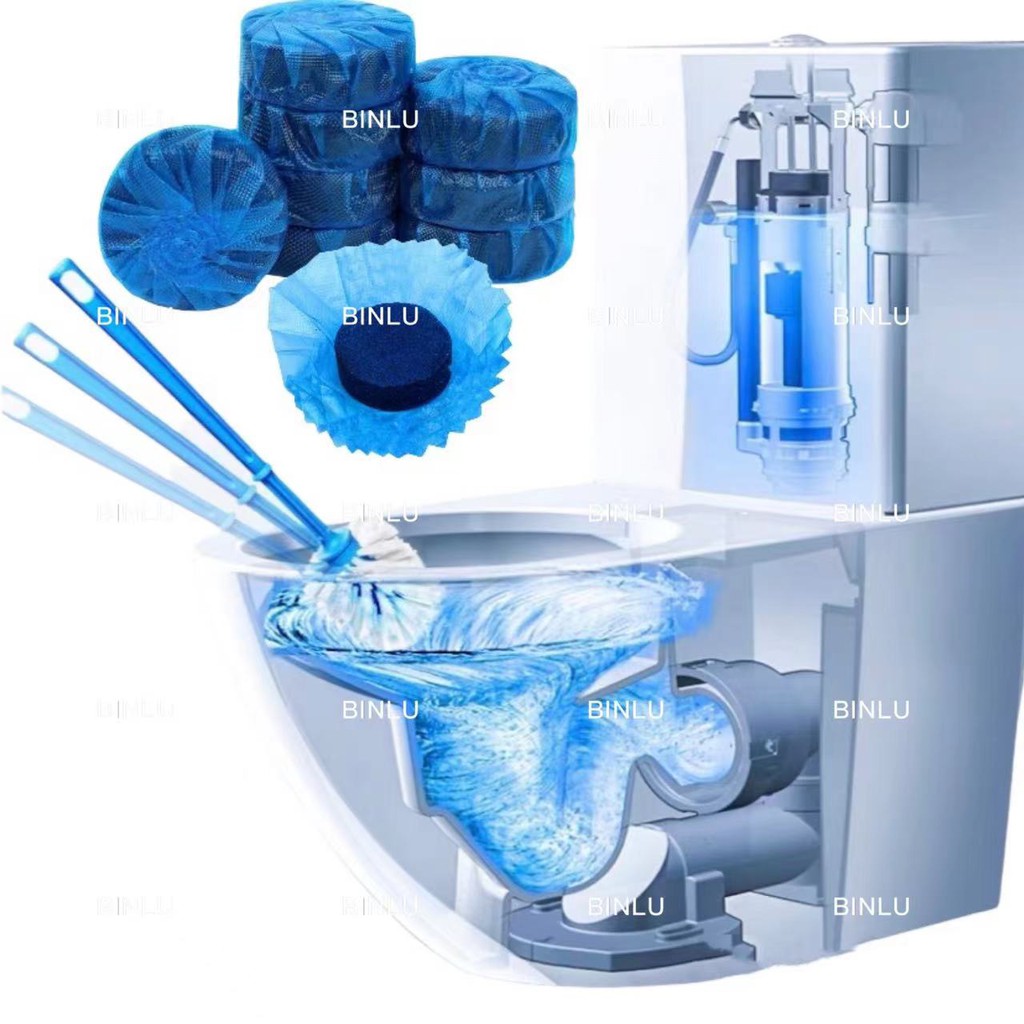 Blue bubble toilet deodorant,automatic flush concentrated cleaner,toilet bowl air freshener,BINLU