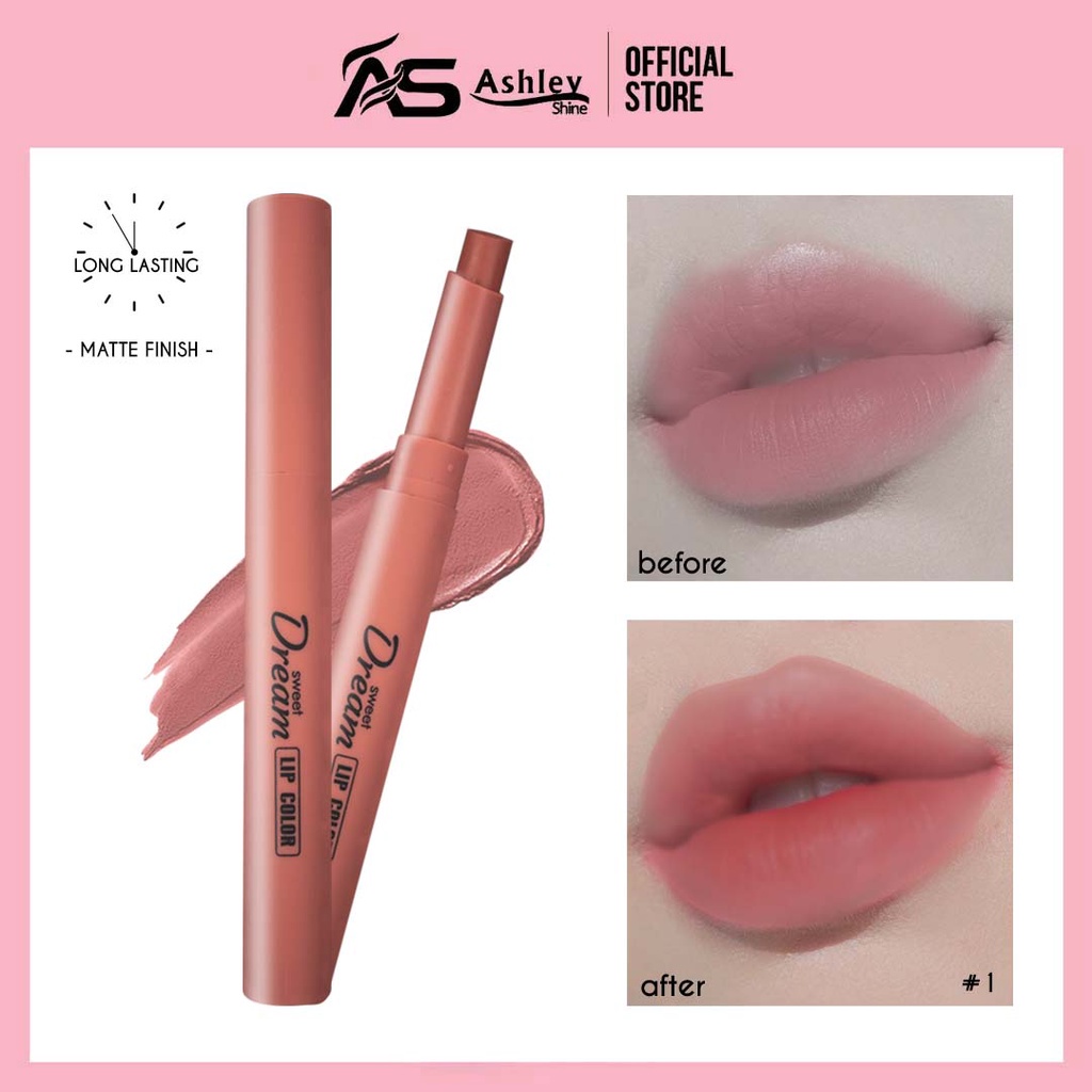 Ashley Shine Love Lip Matte Color Long Lasting Moisturizing Liquid