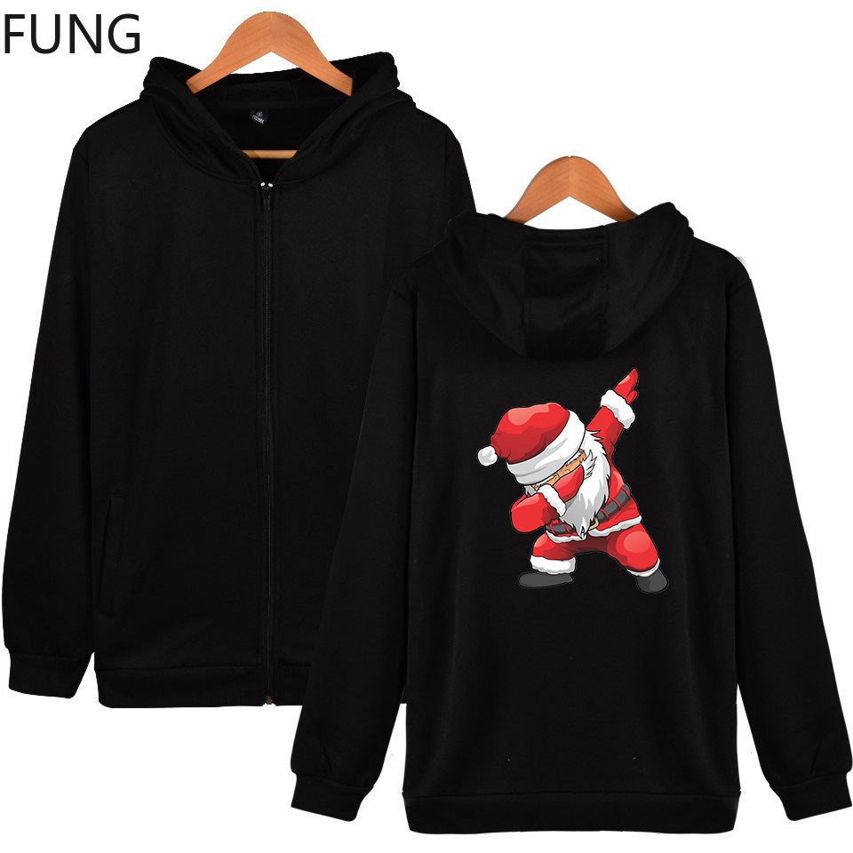 christmas zipper hoodie