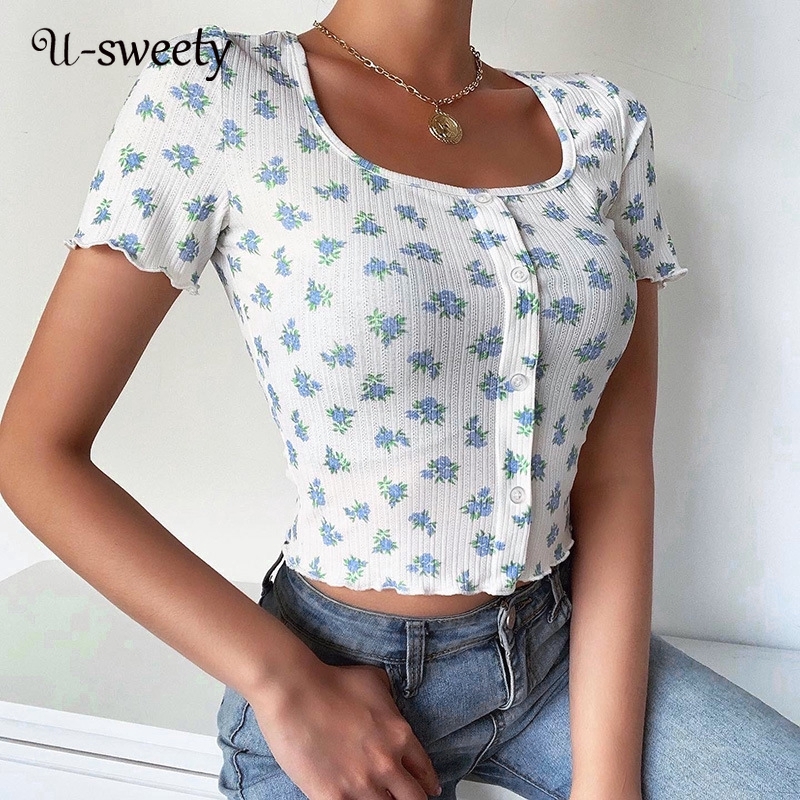 flower cropped cardigan