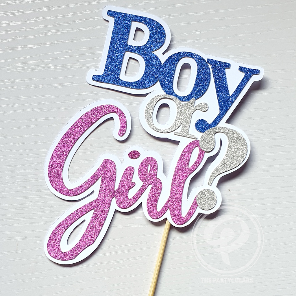 Gender Reveal Cake Topper | Shopee Philippines