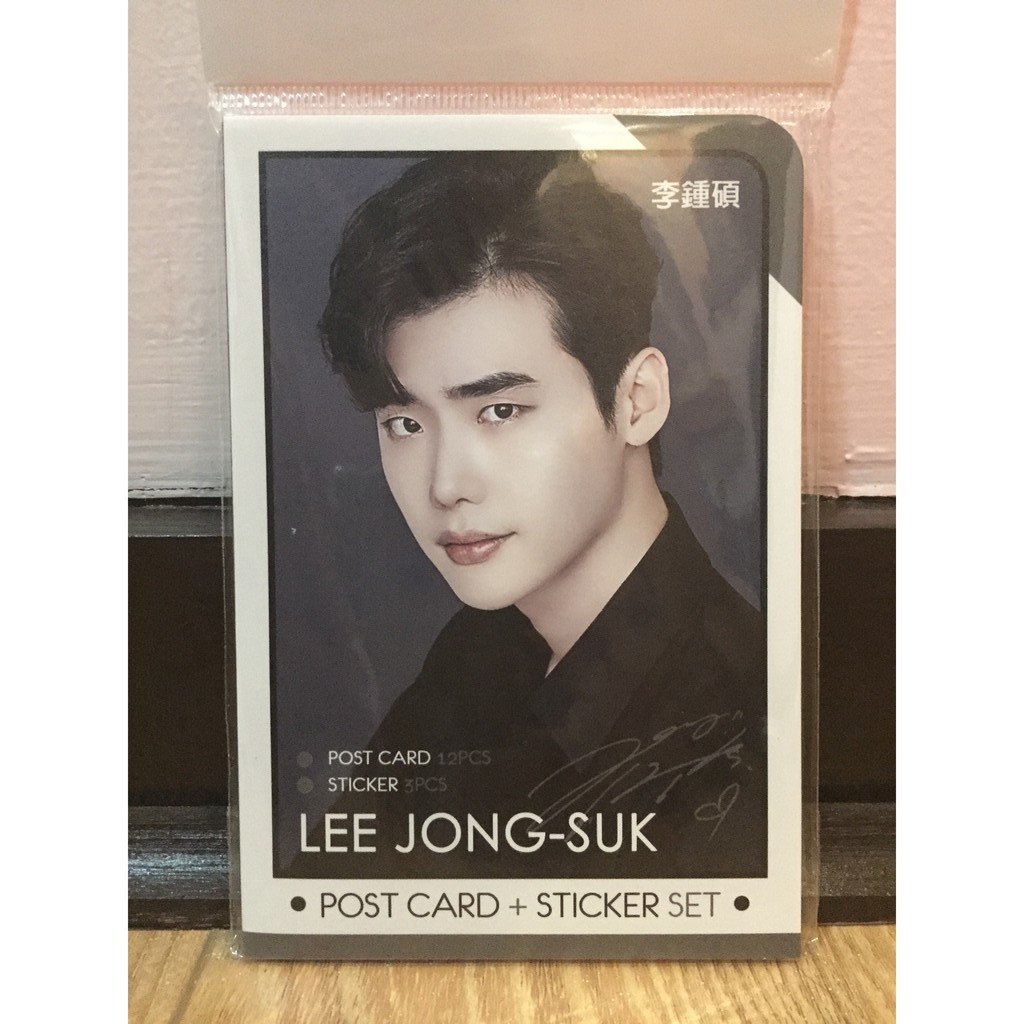 Lee Jong Suk Post Card + Sticker Set | Shopee Philippines