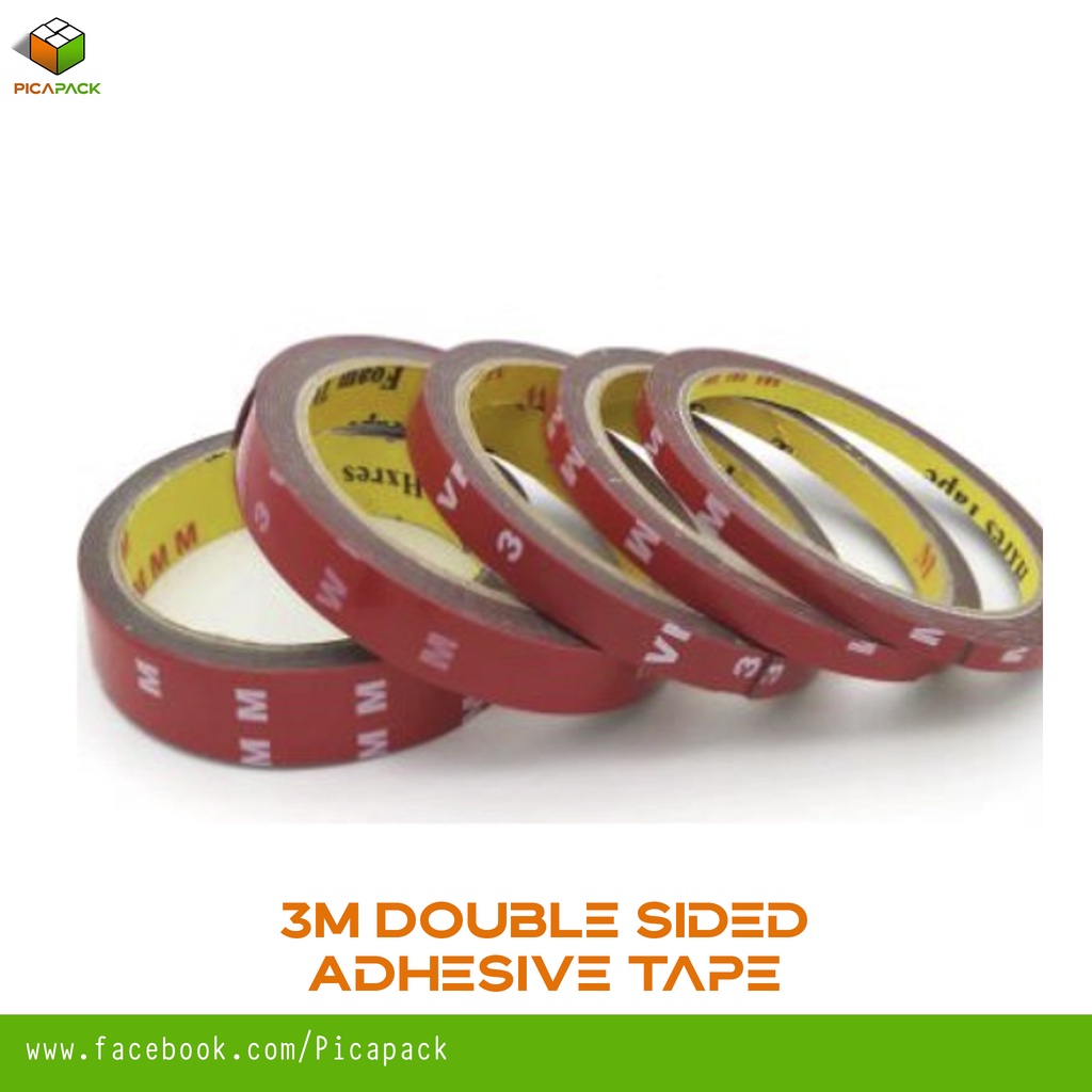 3m Double Sided Adhesive Tape Strong Permanent Rubber Foam Waterproof Heavy Duty Double Sided Tape Shopee Philippines