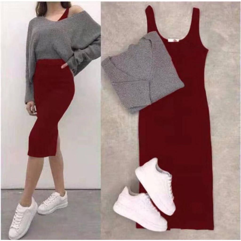 jumper dress shopee