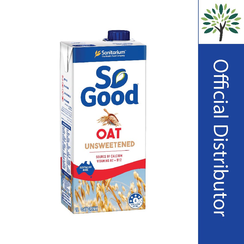 So Good Oat Milk Unsweetened 1L (Vegan) | Shopee Philippines