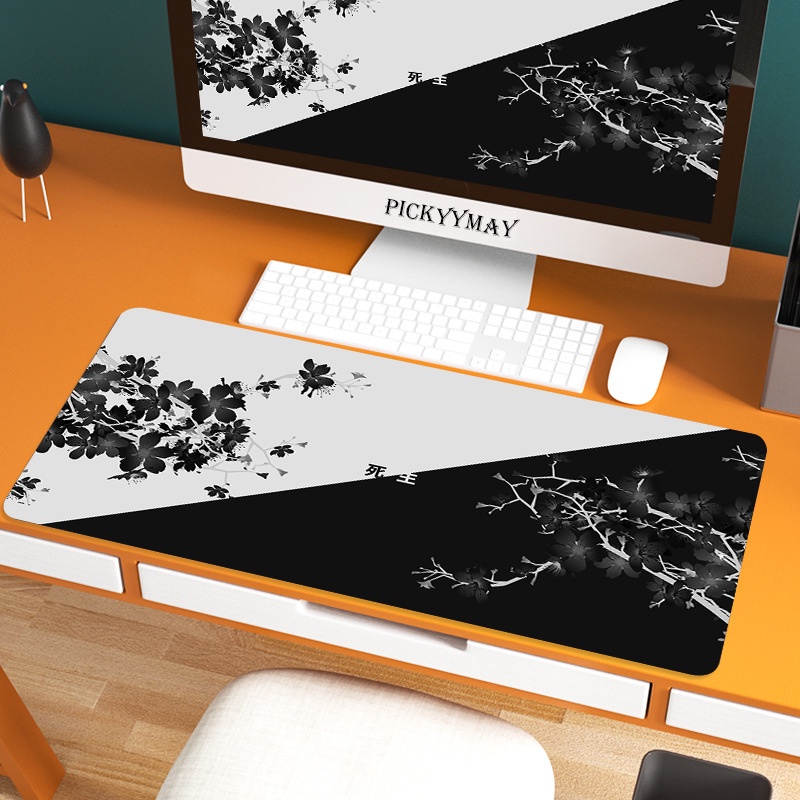 Black And White Mouse Pad Gaming Mousepad XXL 900x400 Mouse Mat