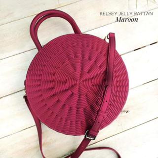 kelsey woven circle bag