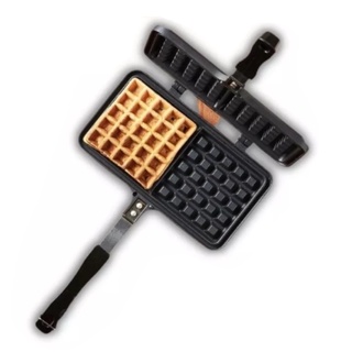 HK Rectangle Waffle Iron, Non-stick Waffler Double Belgian Waffle Maker ...