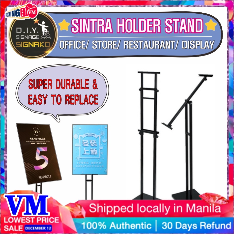 Sintra Sign Board Holder Stand Easel Display Menu Restaurant Shop Store Office Decor Standee Signage #5