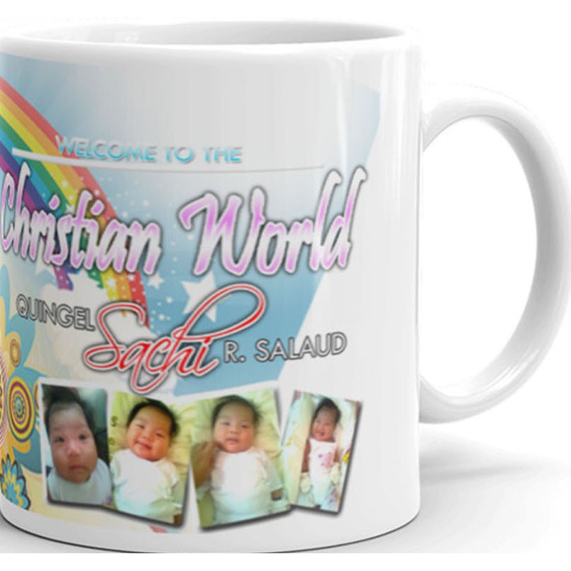 Personalized Mug Christening Mugs Souvenir Mug Customized Mug | Shopee ...