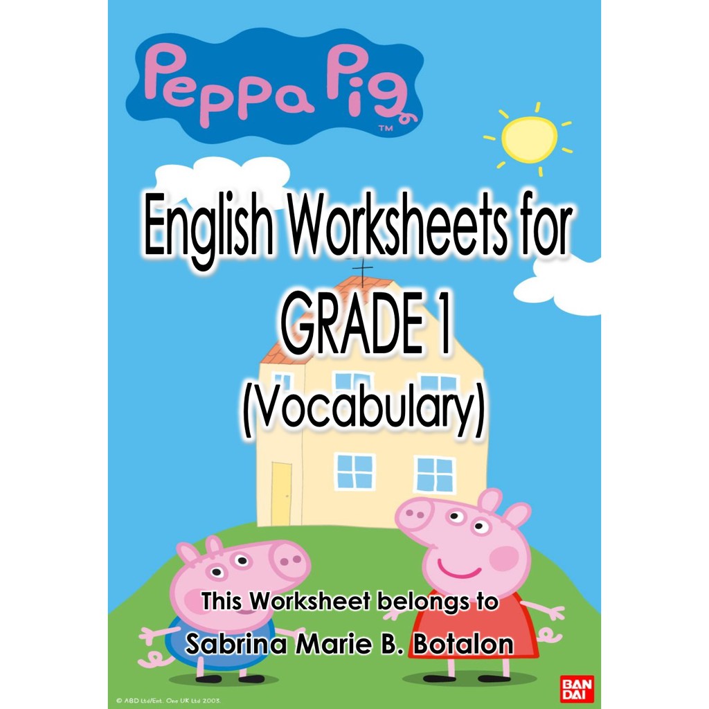 Grade 1 English Workbook Vocabulary 51 Pages Shopee Philippines