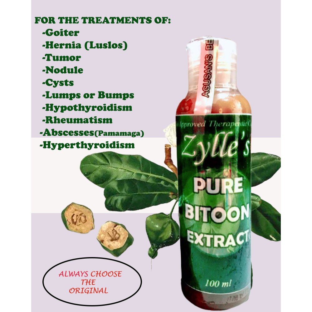 Zylle's Pure Bitoon Pure Extract 100ml Herbal Gamot Sa Bukol