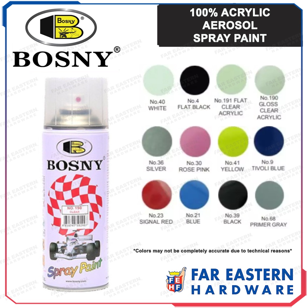 Bosny Acrylic Spray Paint 400cc Shopee Philippines