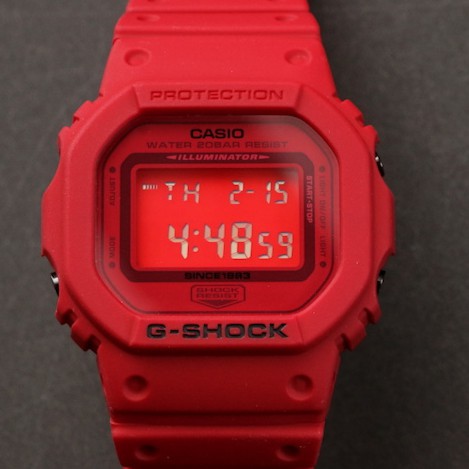 g shock dw red