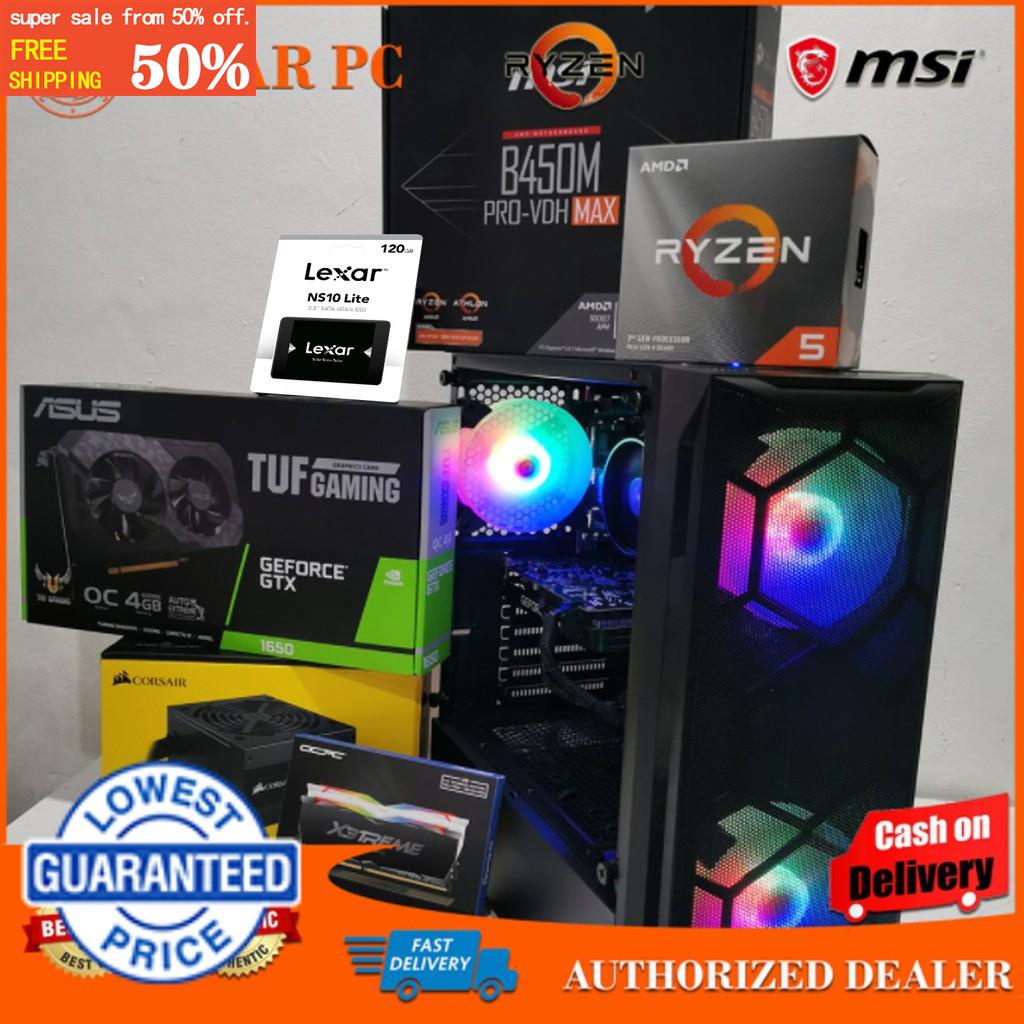 GAMING SYSTEM UNIT (RYZEN 5 3500, GTX1650 4GB, 16GB RAM, 240gb ssd