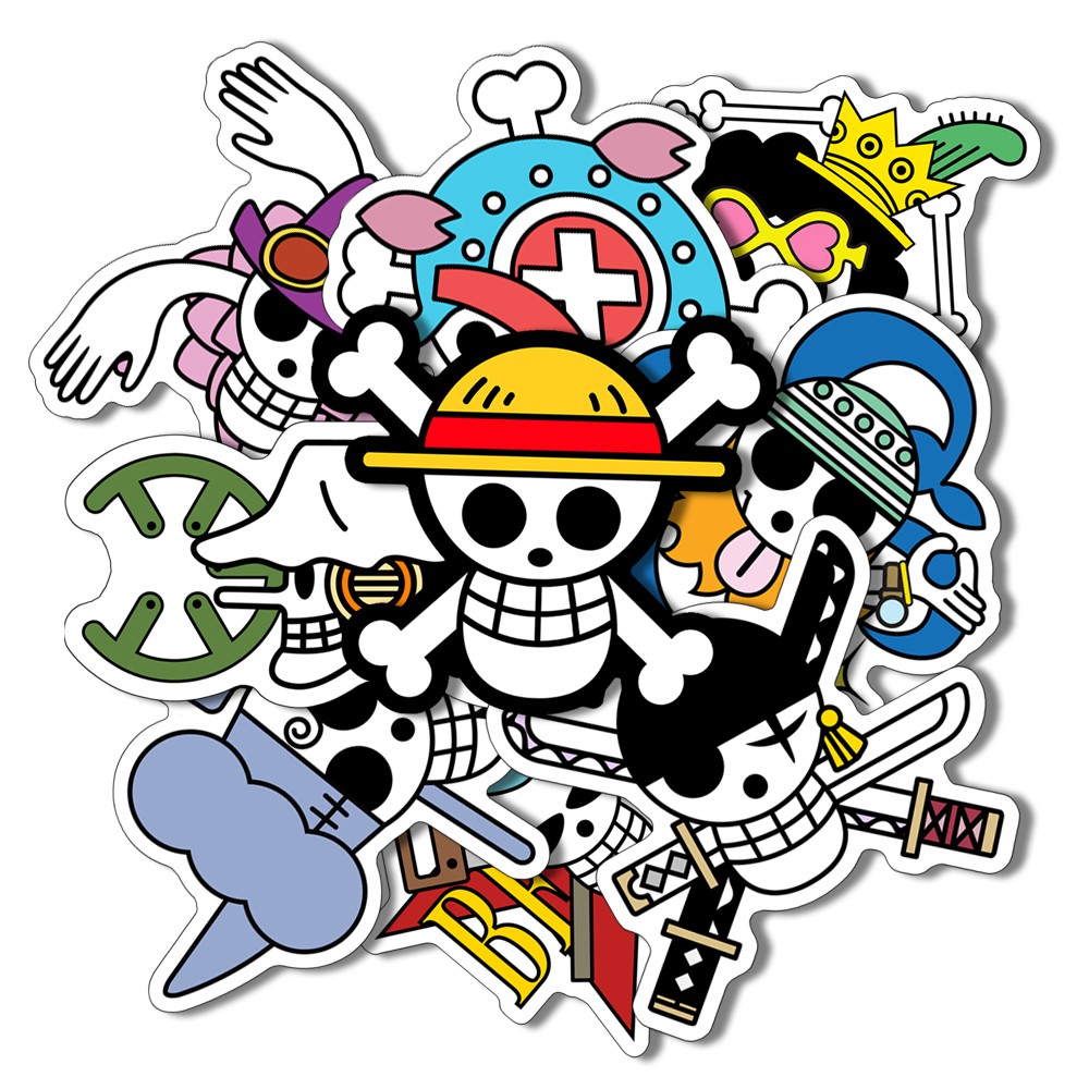 One Piece Logo Pack Stickers Contents 9 Pcs Shopee Philippines