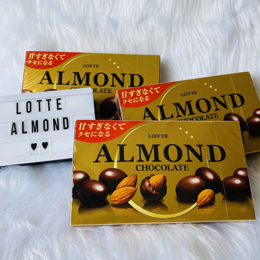 Lotte Almond Chocolate 86g Shopee Philippines