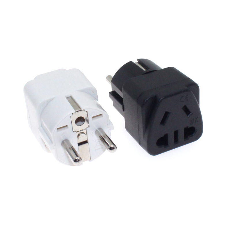European Travel Adapter (Type F), US/EU/China Socket To EU Korea