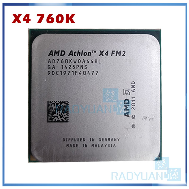 AMD Athlon X4 760K X4 760 X4-760K AD760KWOA44HL Quad-Core FM2 3.8GHz ...
