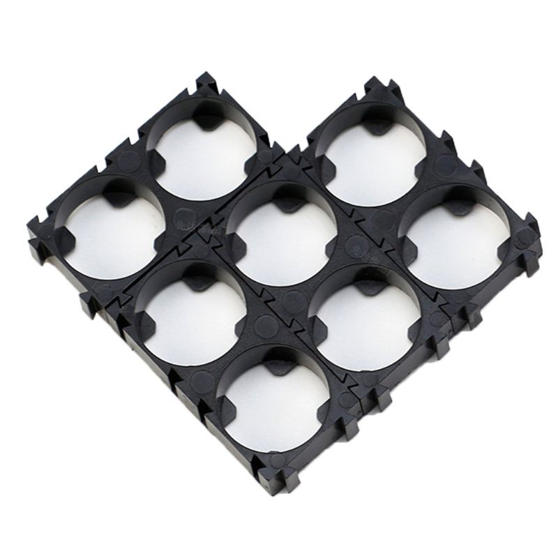 2 holes 21700 Battery Holder Bracket Safety Anti Vibration Plastic Cell Brackets