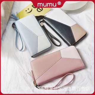 【现货】Mumu #1008 Korean Fashion Long Wallet Classic Ladies Wallets Card Holder For Women ZJYO