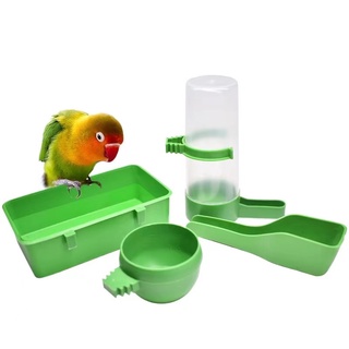 Pet Birds feeders and Automatic Drinking Cups Cage Hanging Feeders And Drinker Bottles