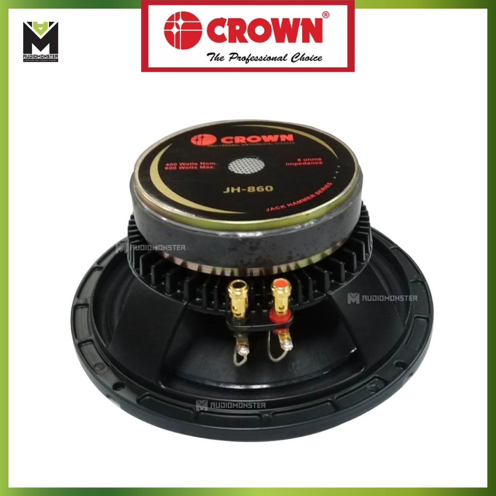 Crown JH-860 8 inches 600 watts Instrumental Jack Hammer Speaker ...