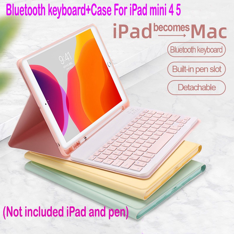 ipad mini 5 case with keyboard and pencil holder