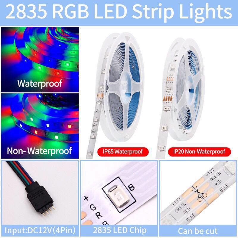 Power 5M/10M 3528/5050 LED Light Strip Kits RGB Lamp for Home Decor Controller 