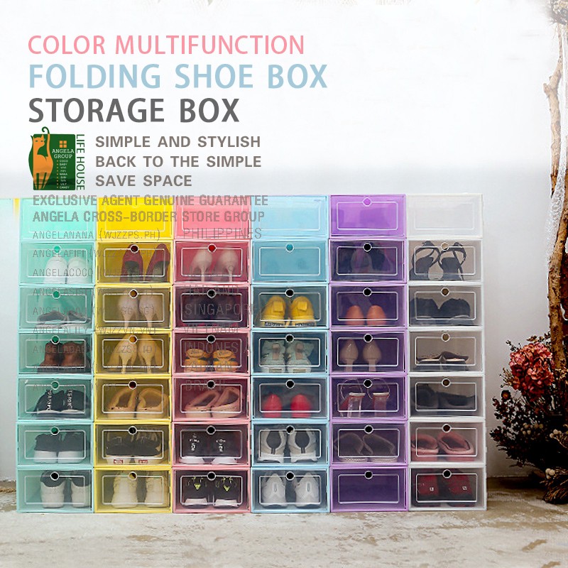 Transparent PP plastic, flip, storage, shoebox, shoebox, shoe cabinet