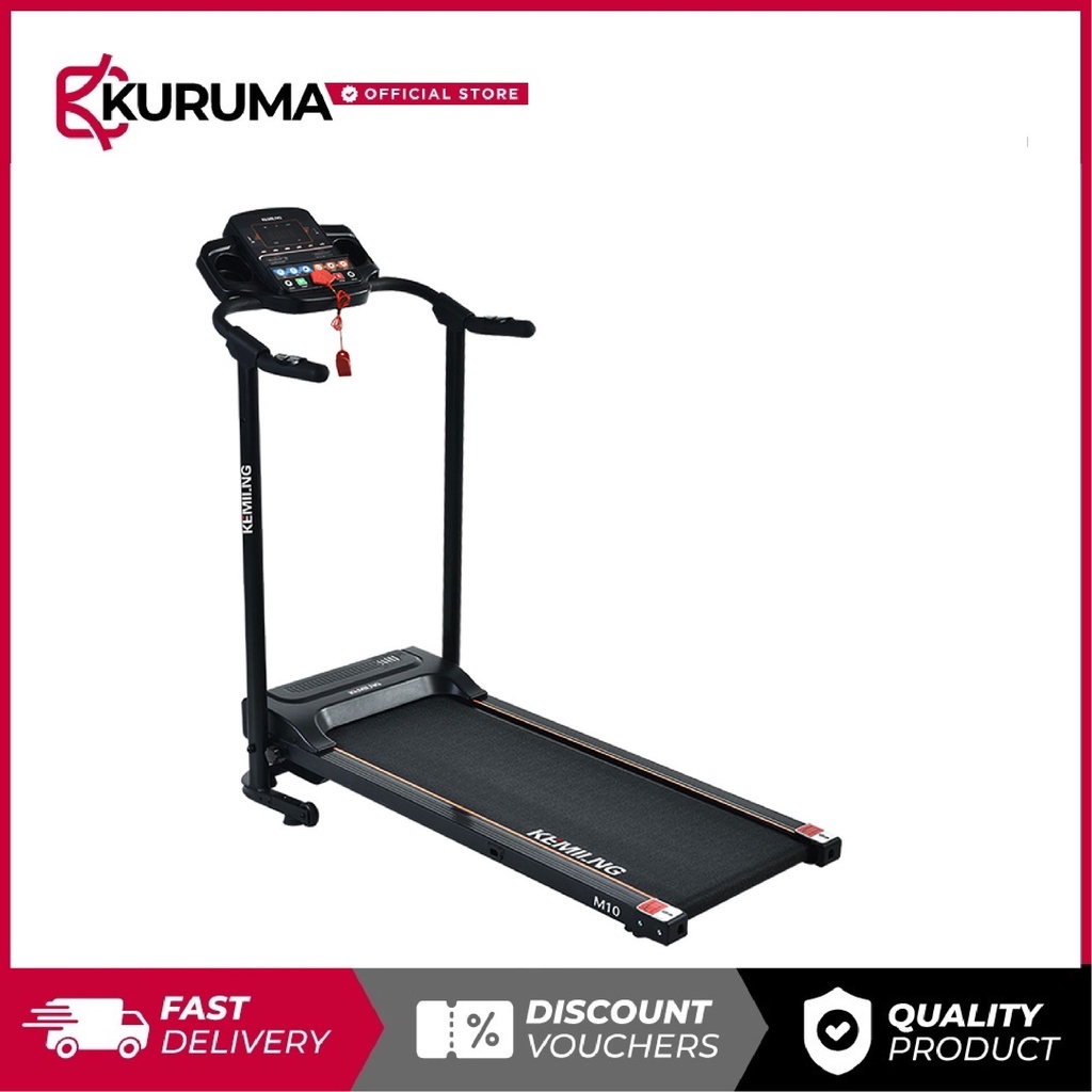 Home Treadmill | Foldable Single Function 2HP Ultra Quiet Motorized LED ...
