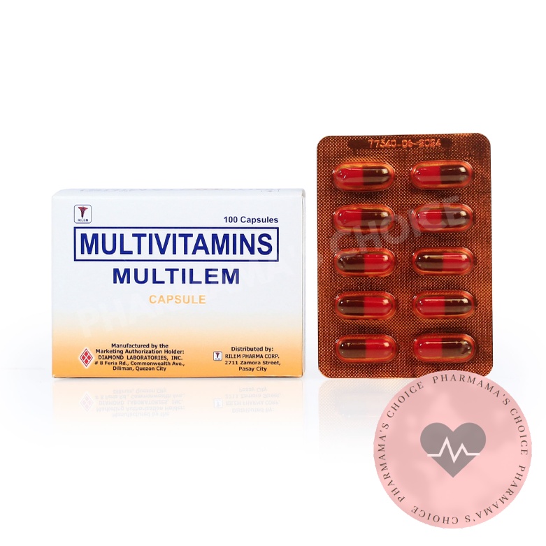MULTILEM Multivitamins Capsule Box of 100's Shopee Philippines