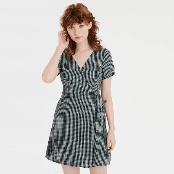 american eagle wrap dress