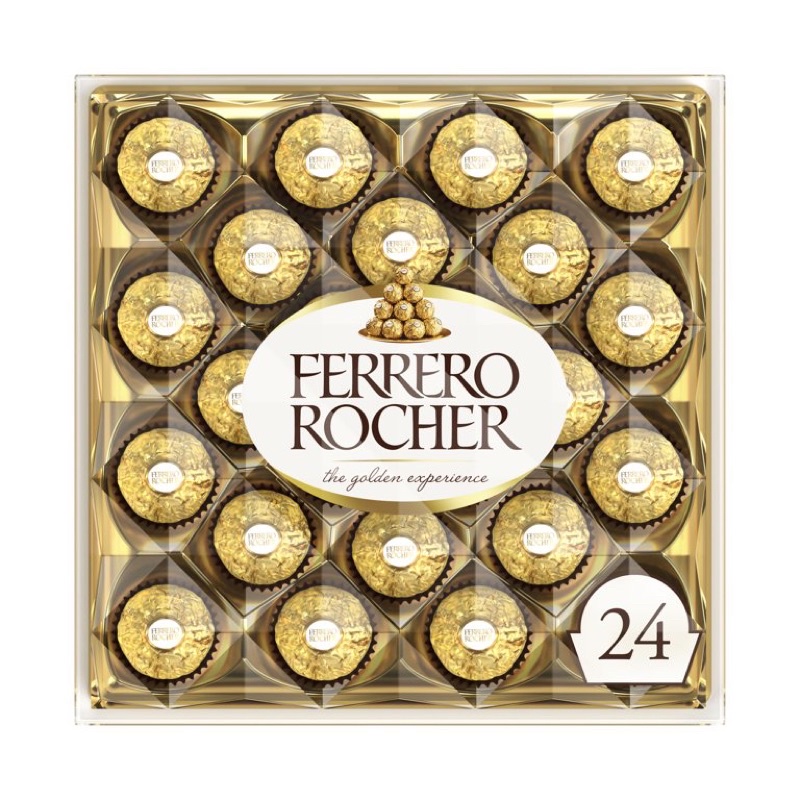 Ferrero Rocher Fine Hazelnut Milk Chocolate Candy 24pcs | Shopee ...