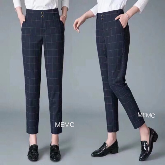 slim fit office pants checkered for women fits from 25-30 waistline 555 ...