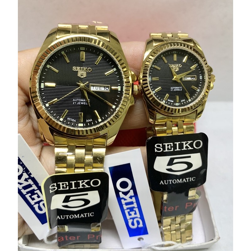 seiko 5 automatic couple watch