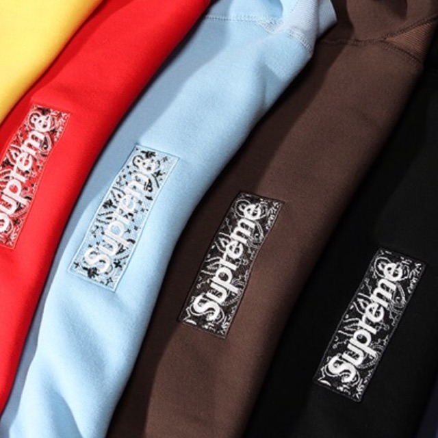 Supreme Hoodie Bandana Box logo FW19 | Shopee Philippines