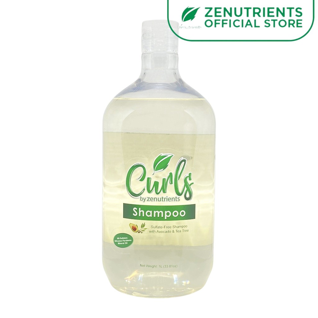 Curls by Zenutrients Avocado & Tea Tree SulfateFree Shampoo 1 Liter ( CGM / Curly Girl Method