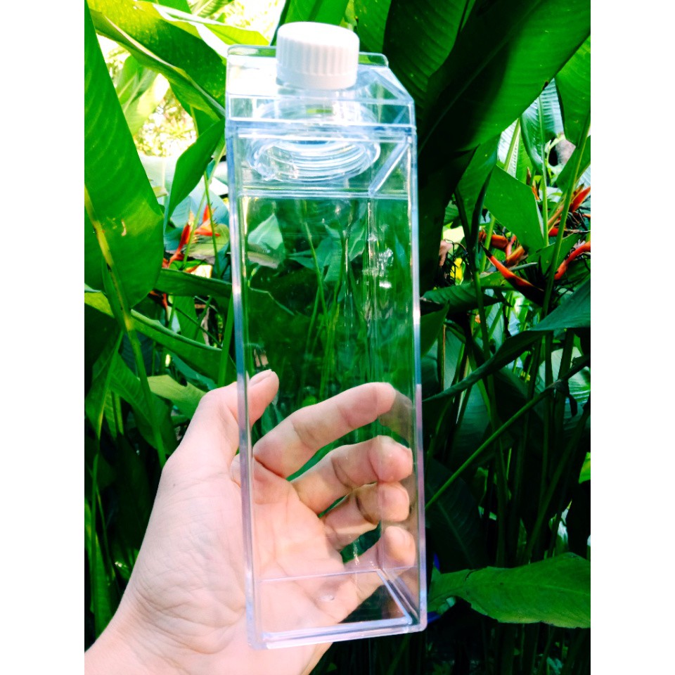Stylish Milk Carton Shaped Water Bottle Shopee Philippines