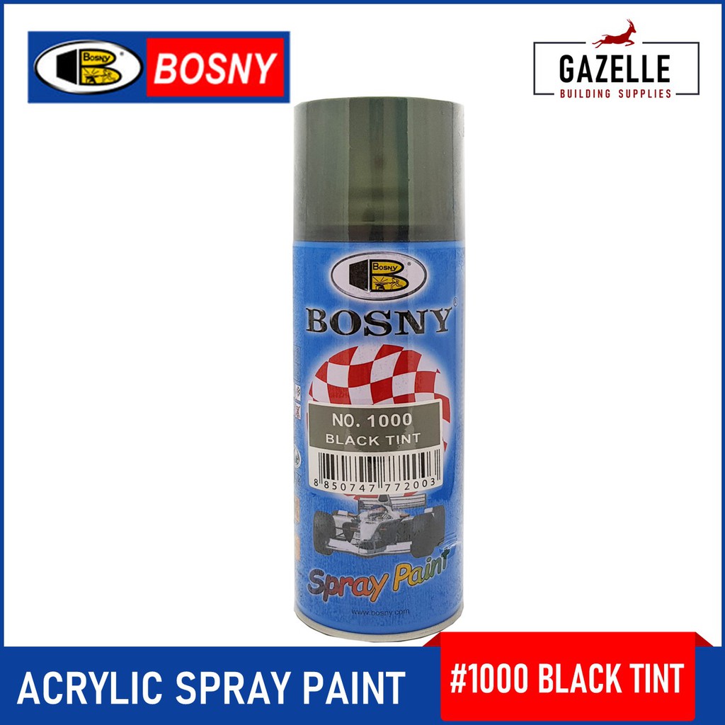 Bosny Black Tint Spray Paint 400cc Shopee Philippines