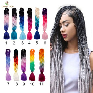 24 Kanekalon Ombre Synthetic Jumbo Braiding Hair Extension Afro Twist Braids Shopee Philippines