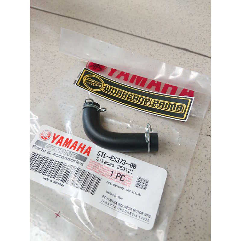 Black Breather Pipe Part Number 5TLE537300 with 2 Clips for Yamaha Mio Sporty/Mio Smile 2004