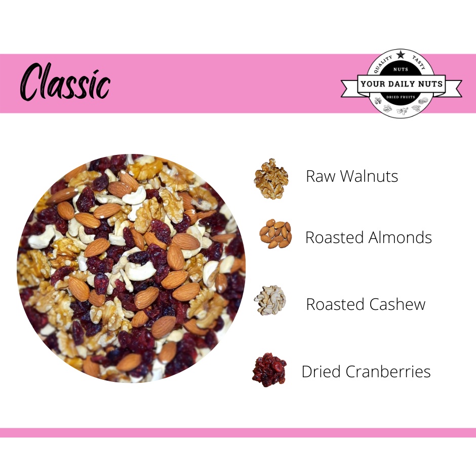 Classic Mix (Mixed Nuts 1kg & 500g) Shopee Philippines