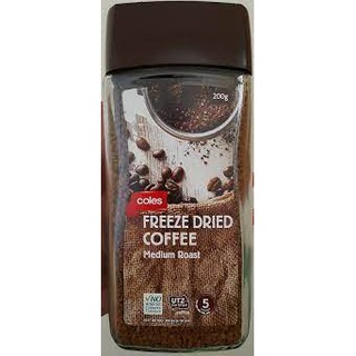 Coles Medium Roast Freeze Dried Coffee 200g Shopee Philippines