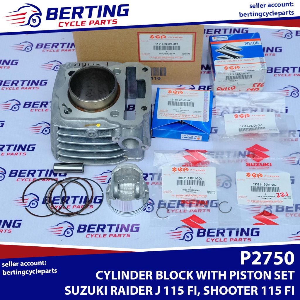 SGP CYLINDER BLOCK Suzuki Raider J 115 FI Shooter 115 FI Genuine 11210