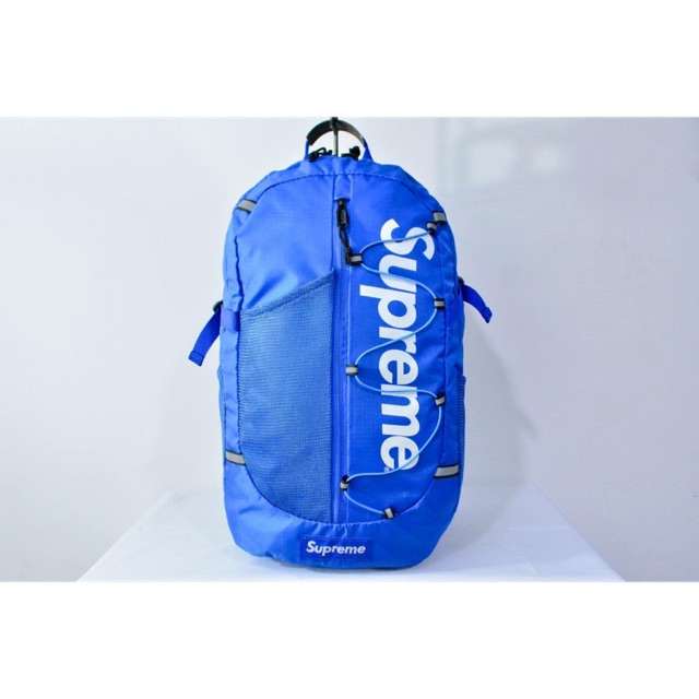 supreme backpack blue